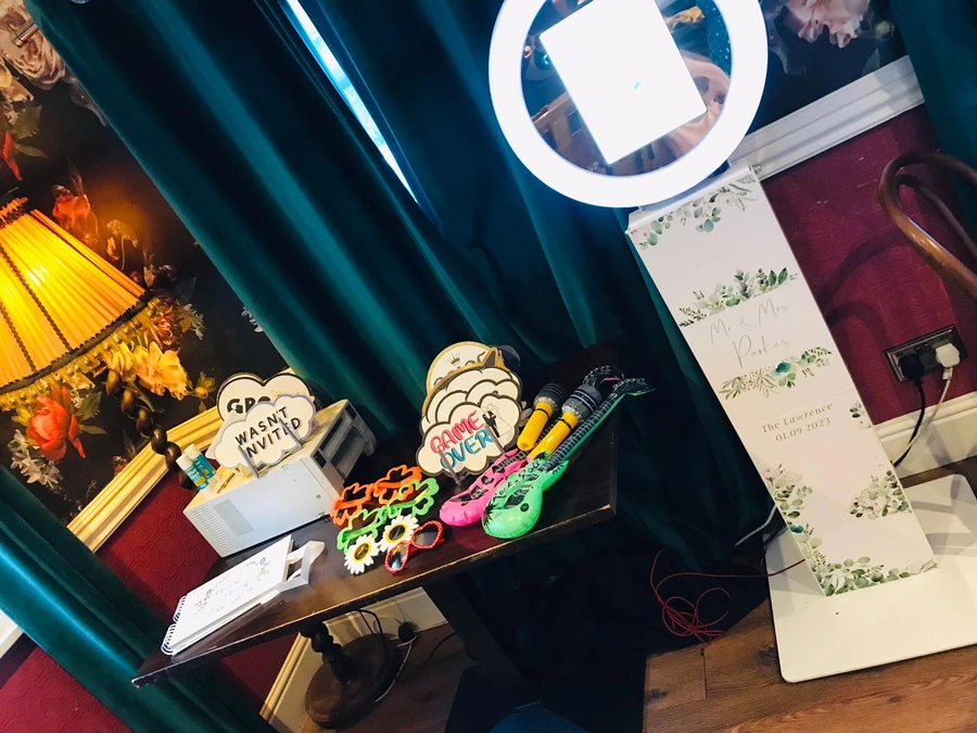 We are thrilled to collaborate with The Lawrence, a stunning venue where our compact photo booths perfectly complement their elegant event space.