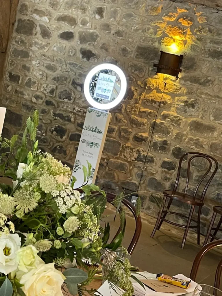 smart phone photo booth tithe barn bolton abbey